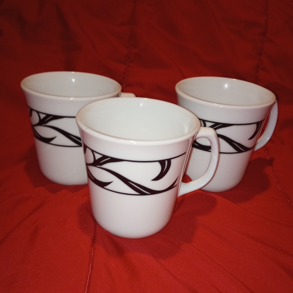 Vintage Corning USA Lyrics Coffee Cups Set of 3